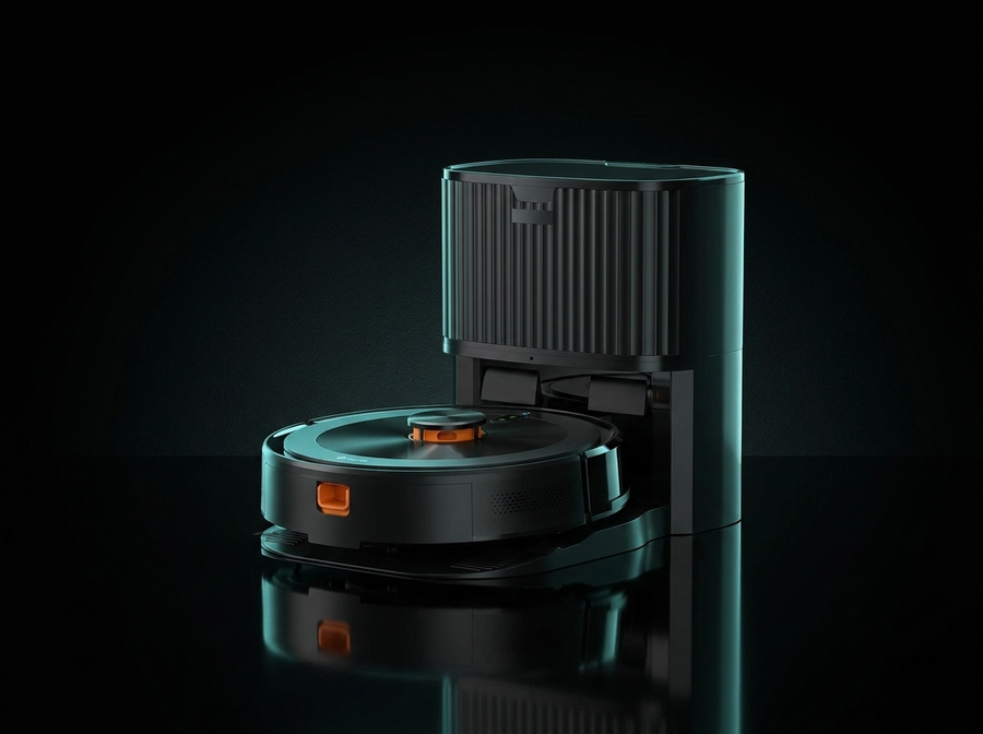 Robot vacuum self-emptying auto-wash dock